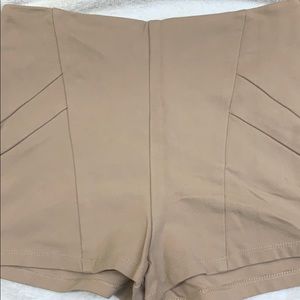 Size Medium beige high waisted shorts